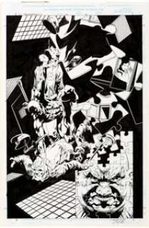 Joe Quesada and Jimmy Palmiotti Daredevil #10 Splash Page 12 Original Art (Marvel, 2000).... | Heritage