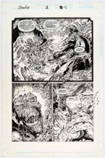 Robert E. Brown and Rey Garcia Iron Fist #2 Story Page 7 Original Art (Marvel, 1996)....