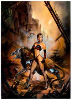 Julie Bell Heavy Metal May 1992 Cover Original Art (Heavy Metal, 1992). Julie Bell creates a striking - | Heritage