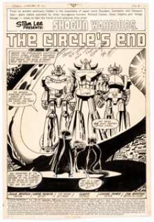 Herb Trimpe Shogun Warriors #20 Splash Page 1 Original Art (Marvel, 1980). The splash page from the very last - | Heritage