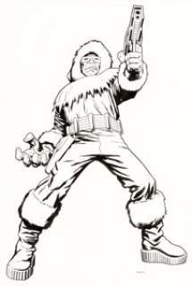 Ryan Sook - Captain Cold Illustration Original Art (undated). Captain Cold takes aim in this piece by comic artist -