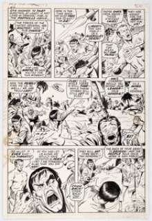 Sal Buscema and Jim Mooney Sub-Mariner #34 Story Page 19 Original Art (Marvel, 1971). Early Defenders - | Heritage