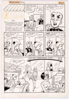 Dan DeCarlo (attributed) Archie Giant Series Magazine #146 Complete 1-Page Story "Drive-In Drama" - | Heritage