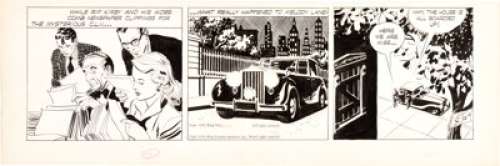 Alex Raymond Rip Kirby Daily Comic Strip Original Art dated 10-17-50 (King Features Syndicate, 1950).... | Heritage