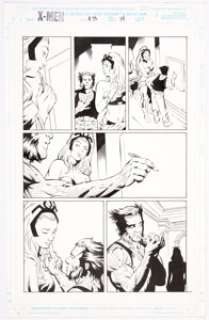 Jeff Johnson and Dan Panosian X-Men #73 Story Page 14 Original Art (Marvel Comics, 1991). Wolverine and Storm -
