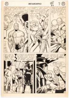 Ramona Fradon and Charles Paris - Metamorpho #2 Story Page 6 Original Art (DC, 1965).