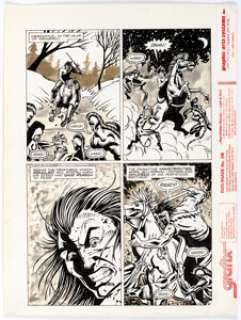 M. C. Wyman and Terry Pallot - Subspecies #3 Story Page Original Art Group of 6 (Malibu/Eternity, 1991).