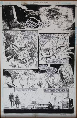 Enrique Breccia | Tavola originale per Legion worlds: winath #2 p.11. Cm. 28,5 x 43. DC COMICS USA. Anno di esecuzione 2004. | Art e Fumetto