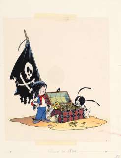 Tranchand | Marine, bleu de coloriage à la gouache… | AZ auction