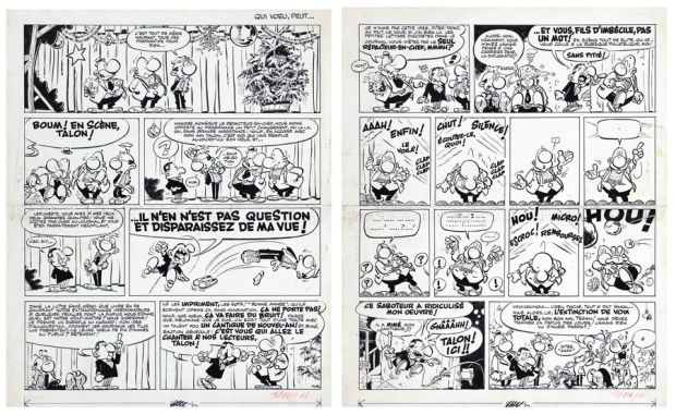 Greg | Achille Talon, gag complet n°105 en 2 planches… | AZ auction