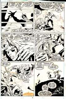 Dan Green Marc Silvestri - Uncanny X-Men #242 P 17 (Havok, Cyclops, Marvel Girl, Longshot, Beast, & Dazzler!) 1989