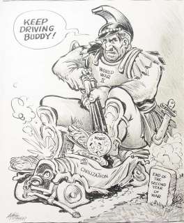 17: Arthur Poinier Back Seat Driver WWII Dooms Civiliza | Hess Fine Auctions