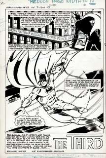 Frank Chiarmonte, Kurt Schaffenberger | World’s Finest #253 P 1 Splash (Dynamic Batman Splash!) 1978 | Romitaman