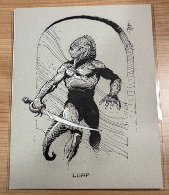 William Stout Original Art Commission Barbarian Lizard LUAP 8.5x11 Underground | eBay US (Buy It Now)