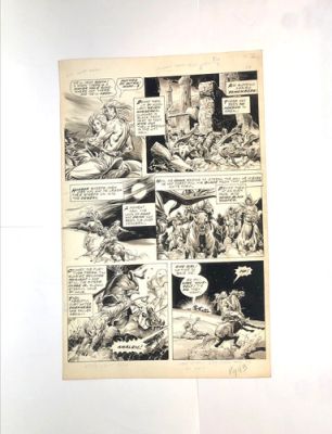 The Savage Sword of Conan #21 p.43 Original Art 1977 John Buscema SonnyTrinidad