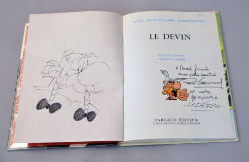 ASTERIX. LE DEVIN. Edition originale Ã  l’état neuf enrichie d’un superbe dessin représentant... | Coutau Bégarie