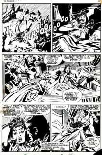 John Buscema Tom Palmer - Avengers #84 P 5 (All Avengers Throughout: Black Knight, Black Panther, Scarlet Witch, Goliath, Vision, Quicksilver!) 1970