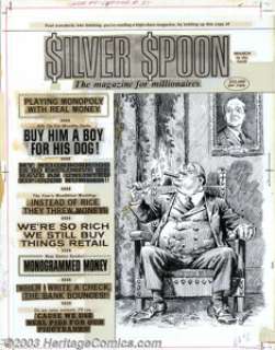 John Severin - Original Cover Art for Cracked Magazine #87 (1970). Back cover of Cracked #87, terrific art by - | Heritage