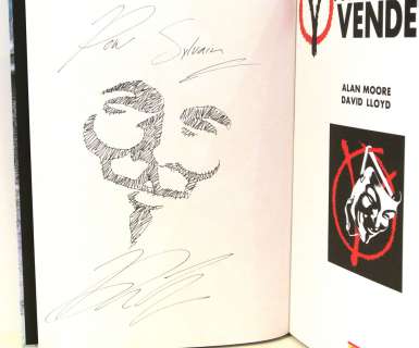 Alan Moore/David Lloyd - dédicace - V pour Vendetta T4 Valérie - EO 1989 - [...] | Arthema Auction