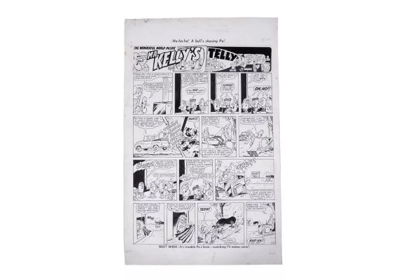 Lot 270 - Artwork for Ma Kelly’s Telly by Les Barton; and others | misc / divers