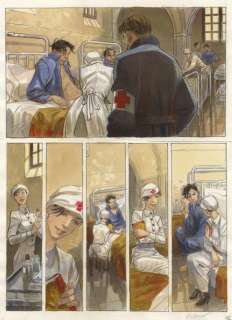 Mattéo - Tome 1 Encres de couleur sur papier pour la planche 43 de l’album. Signé,... | Tessier Sarrou