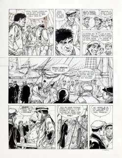 MAKYO (Pierre Fournier,... - Lot 161 - Le cœur en Islande, Tome 1 Encre de Chine et feutre...