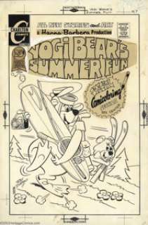 Ray Dirgo - Original Cover Art for Yogi Bear #7 (Charlton, 1971). Nice cover for the most desirable issue of the - | Heritage
