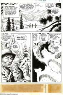 Russ Heath - Original Art for Our Army At War #275, Pages 1 and 13 (DC, 1975). Two pages of spectacular vistas and - | Heritage