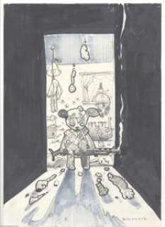 Simon Bisley - "Timmy" Preliminary Original Art (2001). Pencil-and-marker preliminary for an oil - | Heritage