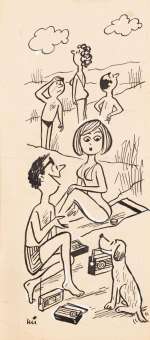 Gwidon Miklaszewski (1912 - 1999) | Gwidon Miklaszewski | Ilustracja z cyklu "Nasza Syrenka" | Desa Unicum