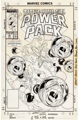 June Brigman - Power Pack Issue 45 Page Cover