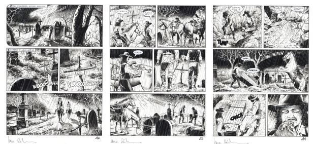 Raimondo Luca | Dampyr planches 42, 43 et 44 | Galerie OPA