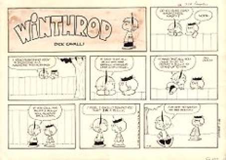 Original Art By Dick Cavalli | Winthrop, 7-12  - Classic Strip  - (1970) | Catawiki