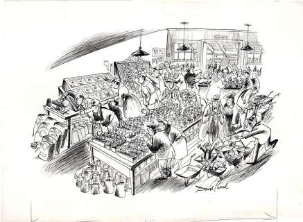 David Pascal | Customers in the Garden Center | Graphic Collectibles