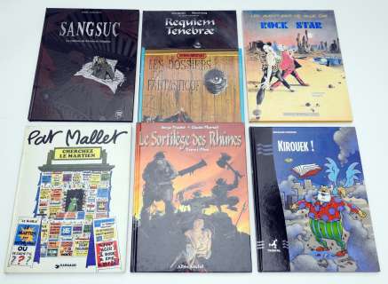 DEDICACES  - Ensemble de 4 albums avec dessins comprenant Jailloux Sangsuc, Plumail [...]