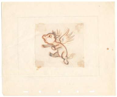 Disney, Walt - Original preliminary drawing - Pegasus - Fantasia (1940) | Catawiki