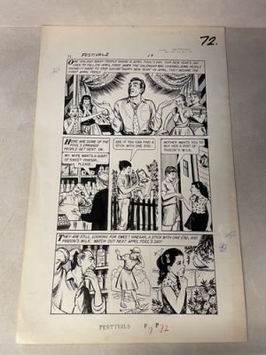 WORLD AROUND US #17 original comic art 1960 APRIL FOOLS DAY TARTAGLIONE | eBay US (Buy It Now)