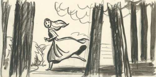 La Belle au bois dormant Studio Walt Disney, 1959. Dessin de storyboa | Rossini