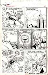 Chic Stone, Jack Kirby - Journey Into Mystery #108 P 13 (Iron Man & Giant-Man Watch Thor Use His Powers in Every Panel As He Hunts For Loki!) Large Art -1964