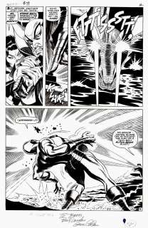 Gene Colan Jack Abel - Tales of Suspense #79 P 9 Semi-Splash (Iron Man Blasted By the Warlord Krang!) Large Art - 1966