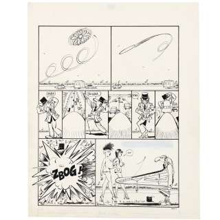 EDOUARD CARALI DIT EDIKA (NÉ EN 1940) - Lot #59 - Planche originale publiée deux fois : La première fois en planche n°36 de Happy Ends La seconde fois en planche...