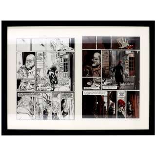 Bernard Hislaire Dit Yslaire (Né En 1957) | Sambre Tome 4, Faut-il que nous mourrions ensemble? Planche n°23 en noir et blanc et mise en couleur. Signé Dimensions... | HVMC