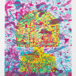 Brecht Evens - EX N° 34/35 de Femme Aquarium, lithographie originale sur vélin de Rives 250g en 2017.