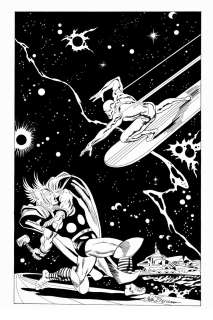 John Buscema | Silver Surfer #4 Cover Recreation (The Most Iconic Cover Image John Buscema Ever Drew!) | Romitaman