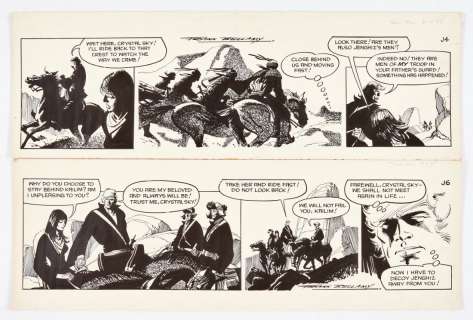 Garth: Bride of Jenghiz Khan, two original consecutive artworks… | Comic Book Auctions ltd