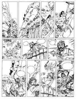 LA JEUNESSE DE BARBE ROUGE L‘île du Démon Rouge planche 40, par Daniel REDONDO