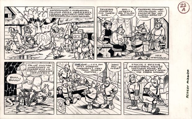 Janusz Christa | Kajko i Kokosz. Skarby Mirmiła, strona 22A | Galeria Komiksu