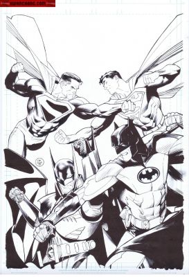 Dan Mora | Covers / Pinups Issue Batman Superman Worldâ€™S Finest # 21 Page Cover | Kwan Chang