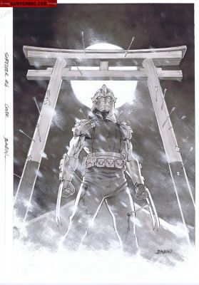 Michele Bandini | Covers / Pinups Issue Shredder # 4 Page Cover | Kwan Chang