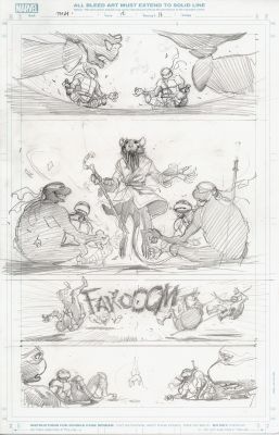 Juan Ferreyra | Teenage Mutant Ninja Turtles Issue 12 Page 17 Pencils | ComiConArt